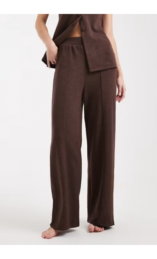 New Look faux suede kick flare leggings