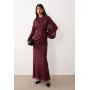 ASOS DESIGN drape front blouson sleeve maxi dress