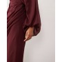 ASOS DESIGN drape front blouson sleeve maxi dress