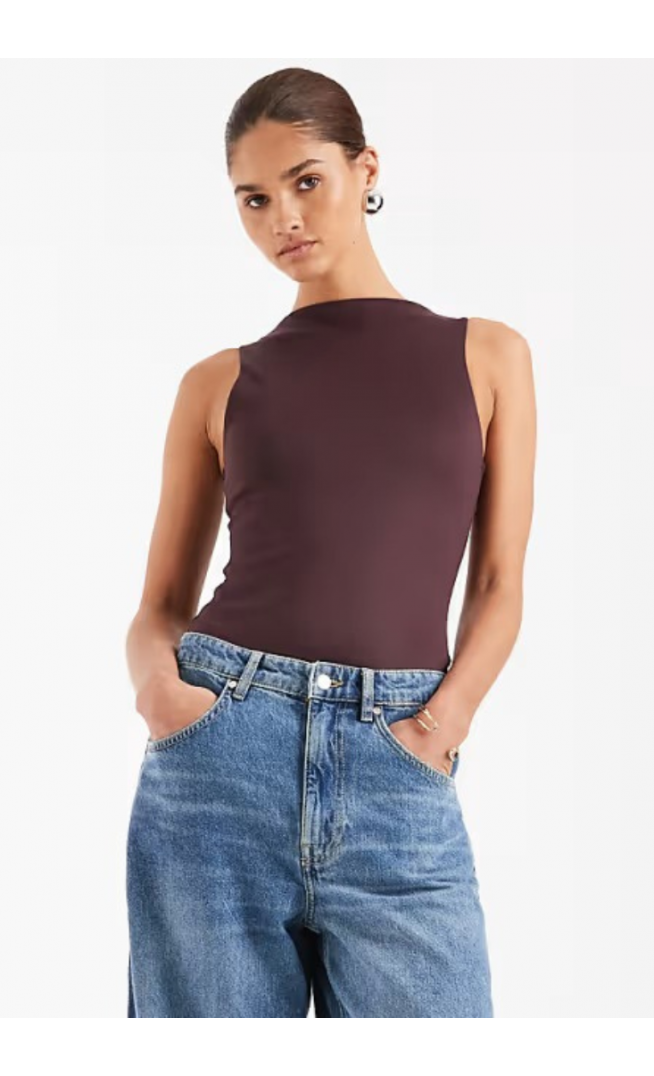 ASOS DESIGN Super Sculpting boat neck bodysuit