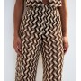 Black Chevron Crochet-Look Beach Trousers