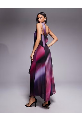 Forever New scarf neck cami strap hanky hem maxi dress