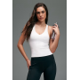 4505 active push up vest with inner bra in white