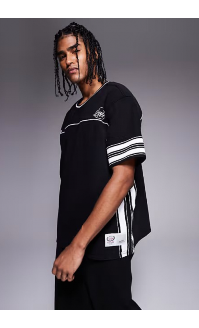 Liquor N Poker overszied varsity hockey t-shirt