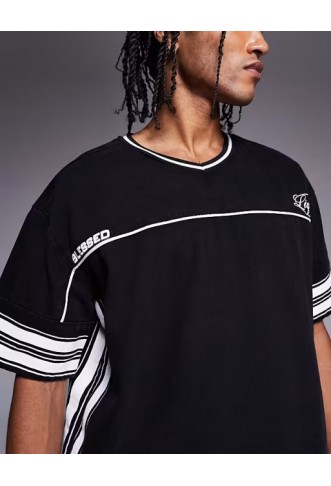 Liquor N Poker overszied varsity hockey t-shirt