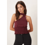 ASOS DESIGN one shoulder scarf top