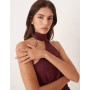 ASOS DESIGN one shoulder scarf top