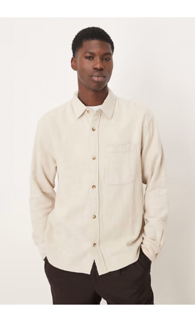 Abercrombie & Fitch long sleeve cropped flannel shirt