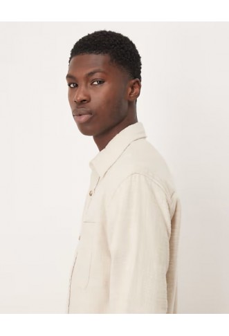 Abercrombie & Fitch long sleeve cropped flannel shirt