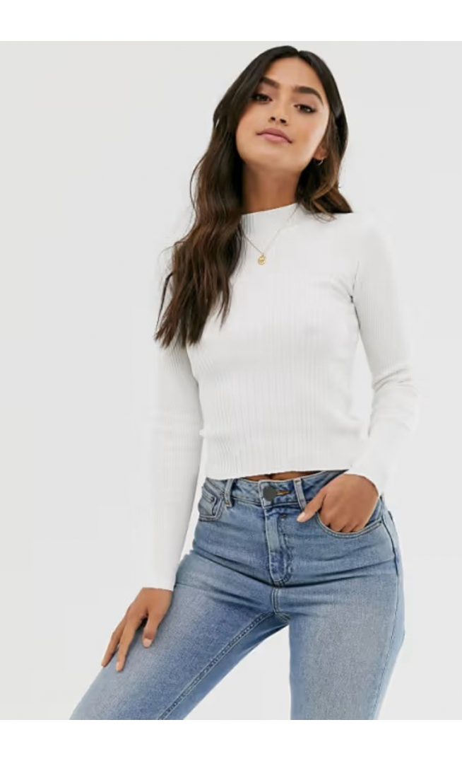 Pull&Bear turtle neck jumper ecru