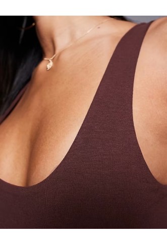 ASOS DESIGN double layer square neck tank top