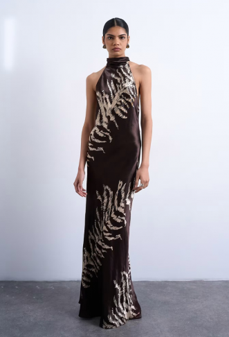 Topshop tie neck halter...