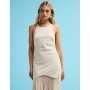 ASOS DESIGN structured maxi dress with waved hem