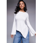 ASOS DESIGN angel sleeve top with godet detail