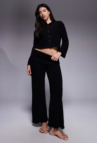 River Island jersey button...