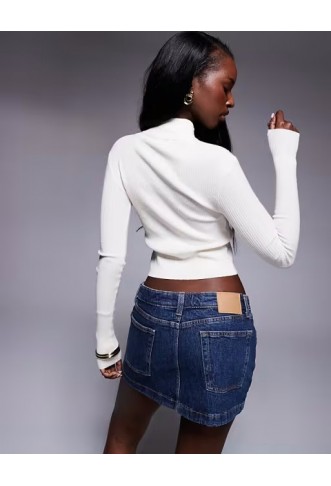 Princess Polly Slow It Down stripe detail ribbed high top