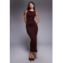 ASOS DESIGN slash neck ruched midi dress in wine