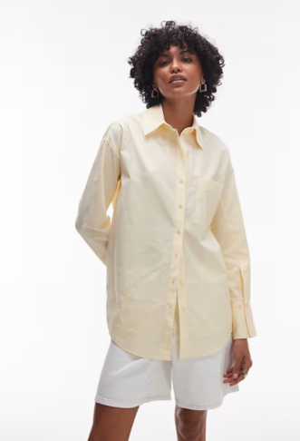 Topshop oversized shirt in...