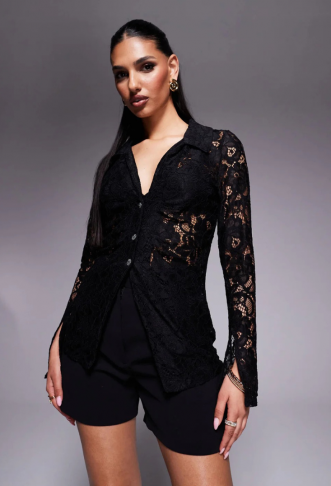 River Island lace shirt...