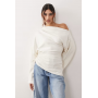 ARRANGE jersey off shoulder wide sleeve top