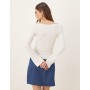 Gina Tricot Soft Touch long sleeve boatneck top