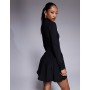 ASOS DESIGN long sleeve polyamide mini dress