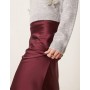 New Look Petite satin midi bias skirt