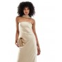Six Stories Bridesmaid satin maxi dress