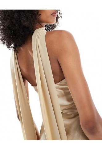 Six Stories Bridesmaid satin maxi dress