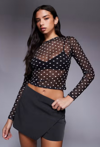 ASOS DESIGN mesh long...