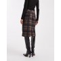 ASOS DESIGN awkward length skirt in printed check