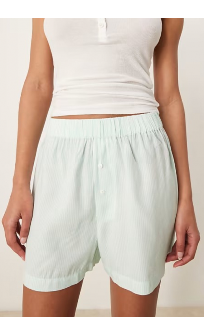 Luna boxer short in green stripe