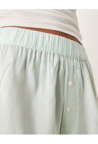 Luna boxer short in green stripe