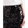 ASOS DESIGN mixed sequin mini skirt in black