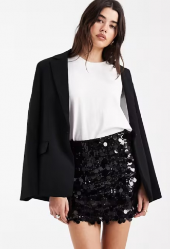 ASOS DESIGN mixed sequin...