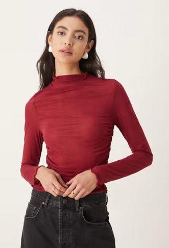 ASOS DESIGN high neck mesh...