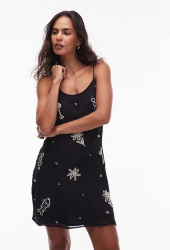 Topshop embellished mini...