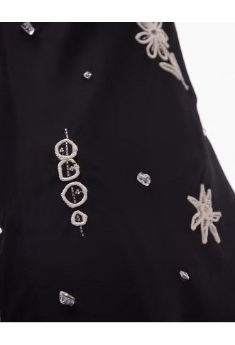 Topshop embellished mini cami with martini roping