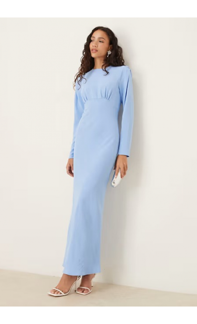 ASOS DESIGN bias bust detail maxi dress