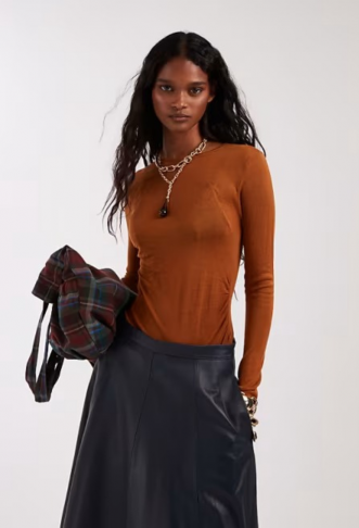 ASOS DESIGN sheer knitted...