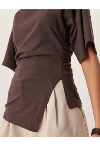 ASOS DESIGN cinched side t-shirt