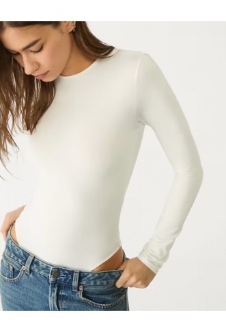 Stradivarius long sleeve polyamide bodysuit