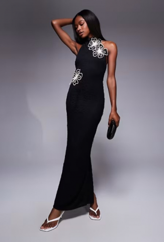 ASOS DESIGN textured maxi...