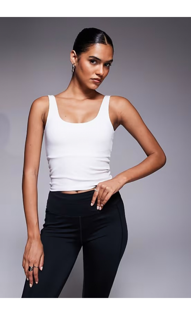 4505 square neck vest with inner bra