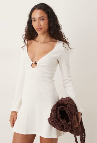 ASOS DESIGN crochet long...