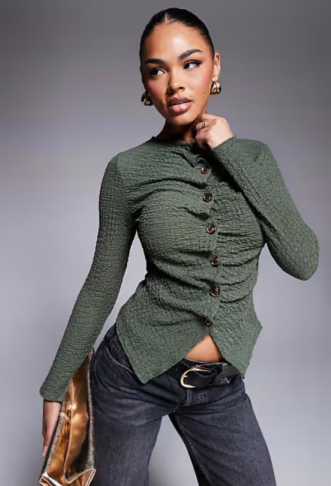 ASOS DESIGN textured button...