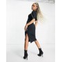 Nike Essential swoosh midi dress in black