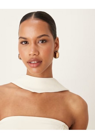ASOS DESIGN tailored bandeau top with scarf detail