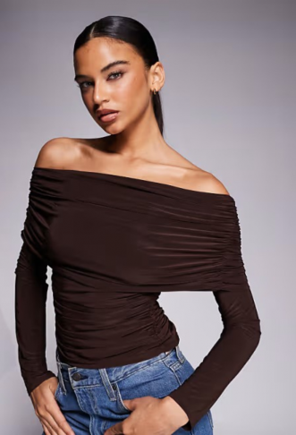 ASOS DESIGN slinky drape...