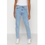 Levi's 501 straight fit crop jeans in light blue